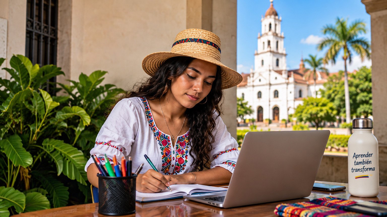 Estudiante en Cali integrando valores y educación